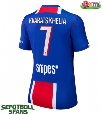 Paris Saint-Germain Khvicha Kvaratskhelia #7 Hemmatröja Kvinnor 2026-27 Kortärmad